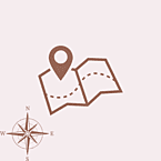 A map and compass representing a digital roadmap